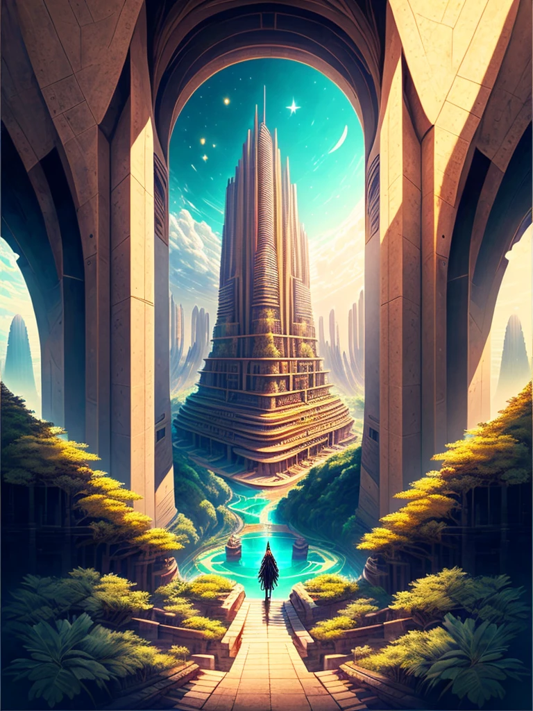 Best Quality，8k，Huge underground city，Underground Labyrinth，Anime Art，mysterious，universe，Super huge structure，Super huge torii，Multidimensional，A world beyond imagination，High Dimension，Fantasy，future，Different space，Nature，romantic，universe，A world beyond imagination，Dream world，New World，Huge river，masterpiece，最高masterpiece，perfection，