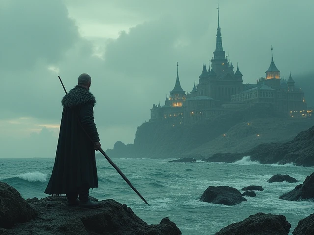 Viking City at War, Cyberpunk, Violence, decadent, Future Society, ocean