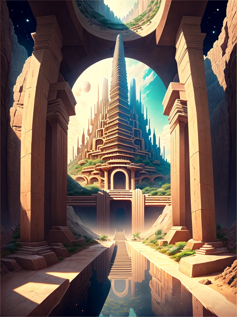 Best Quality,8k,Huge underground city,Underground Labyrinth,Anime Art,mysterious,universe,Super huge structure,Super huge torii,Multidimensional,A world beyond imagination,High Dimension,Fantasy,future,Different space,Nature,romantic,universe,A world beyond imagination,Dream world,New World,Huge river,masterpiece,最高masterpiece,perfection,