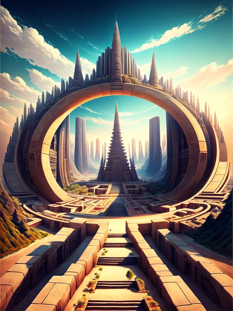 Best Quality，8k，Huge underground city，Underground Labyrinth，Anime Art，mysterious，universe，Super huge structure，Super huge torii，Multidimensional，A world beyond imagination，High Dimension，Fantasy，future，Different space，Nature，romantic，universe，A world beyond imagination，Dream world，New World，Huge river，masterpiece，最高masterpiece，perfection，