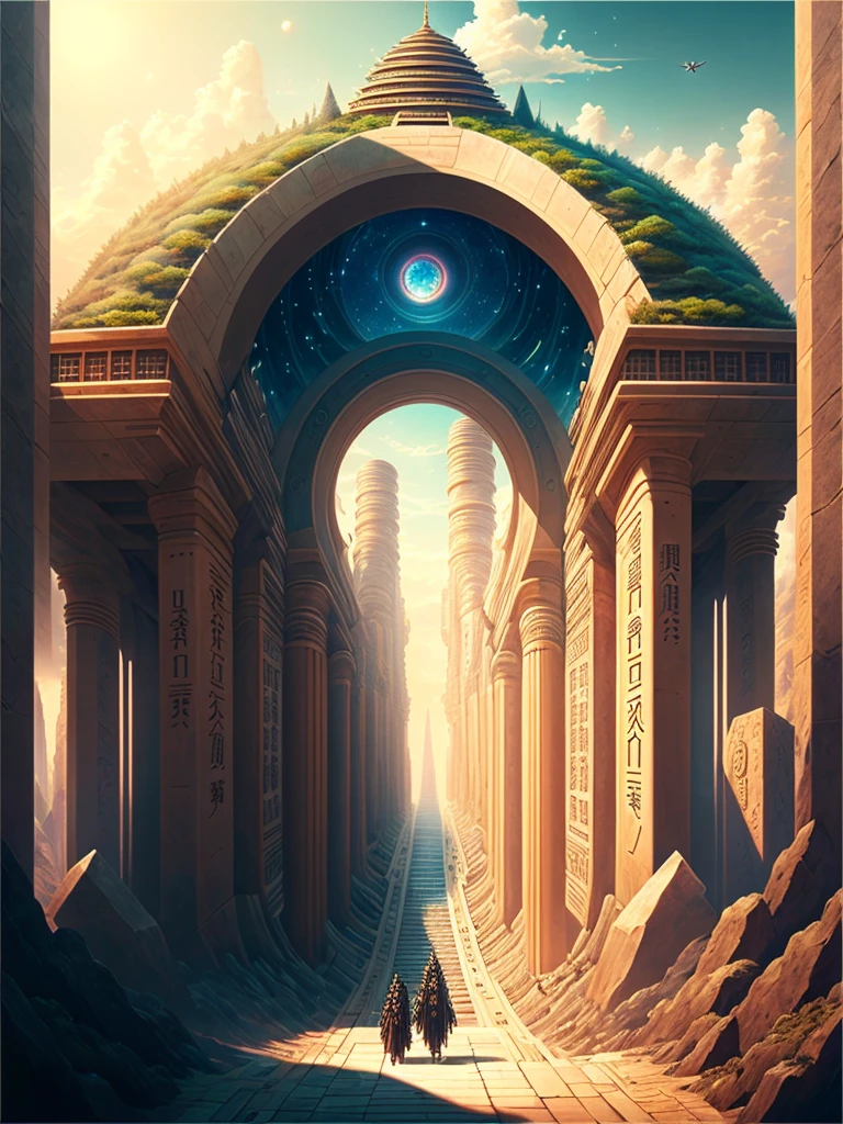 Best Quality，8k，Huge underground city，Underground Labyrinth，Anime Art，mysterious，universe，Super huge structure，Super huge torii，Multidimensional，A world beyond imagination，High Dimension，Fantasy，future，Different space，Nature，romantic，universe，A world beyond imagination，Dream world，New World，Huge river，masterpiece，最高masterpiece，perfection，