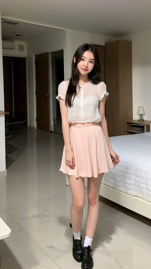 Standing in a room、Pure girl、Pretty beauty、