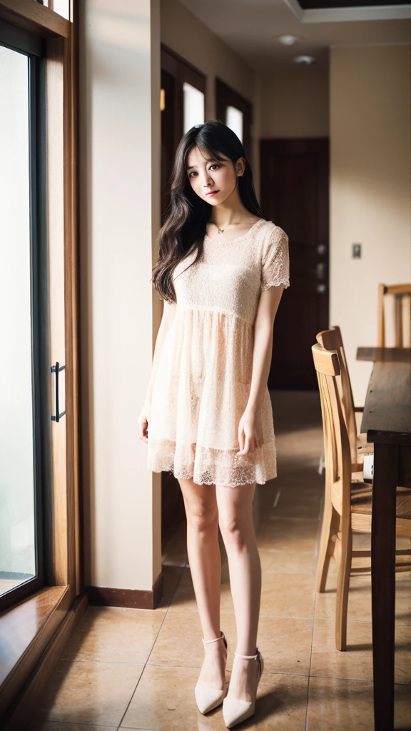 Standing in a room、Pure girl、Pretty beauty、
