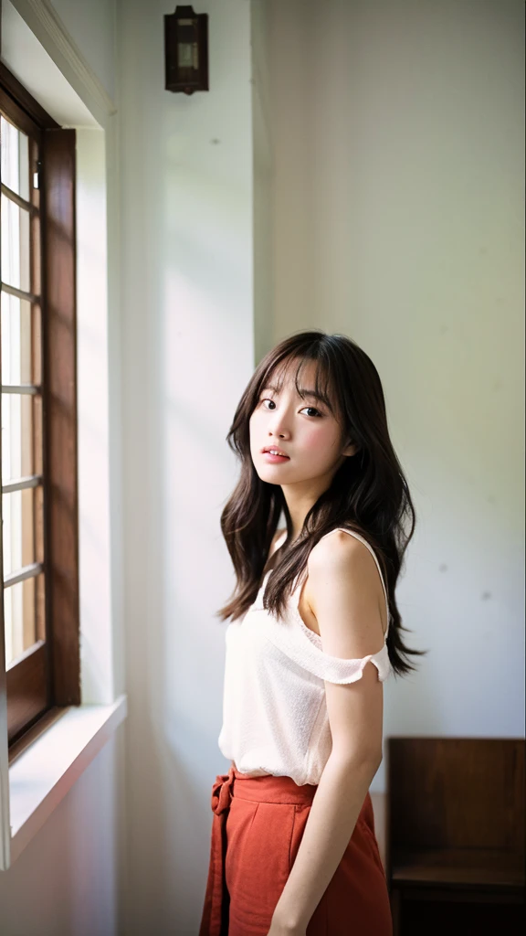 Standing in a room、Pure girl、Pretty beauty、