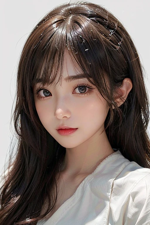 /imagine: Digital illustration of a young woman in her twenties。((face:
丸face、Thick eyebrows、健康的なface立ち
大きな目と高い頬骨
目:
Brown eyes、Sparkling eyes and star-like highlights:
Hair color is light brown:
Healthy tan skin look:
明るく元気な笑face))。Simple white background、Highlight her features。The style is photorealistic、The texture of the skin and the fine details of the hair are depicted with great detail.。The image is in portrait format、Composition suitable for SNS profile picture。