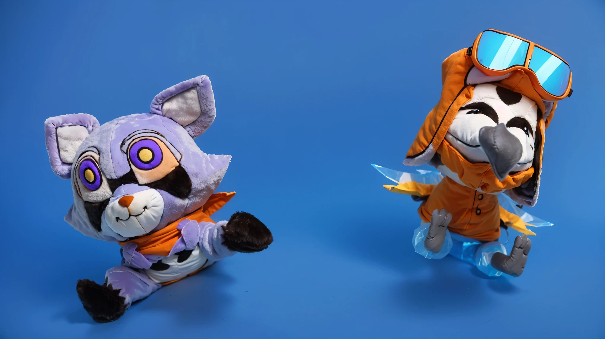 plush toy plush toy plush toy plush toy plush toy This image features a cute boy playfully dressed in a raccoon costume. They are wearing a lavender hood with white and purple ears, accented with an orange scarf. The costume includes a face painted with whiskers and a small nose to mimic a cat's features. They are also wearing gloves designed to look like cat paws, showing off a raised paw towards the camera. The costume is complete with a round, plush body suit, and the person is smiling warmly, enhancing the playful, fun character of the outfit. The purple background complements the costume, creating a vibrant and engaging scene. (glossy plastic texture with multiple big light probe refractions), perfect cgi, smooth silhouette, high intensity refraction, (super glossy plastic material), most beautiful vfx, , realistic, 4k, high resolution, rim light, smooth 3d model, multiple light sources, rim light, sharp post effects render,, realistic, 4k, high resolution, rim light detailed digital art, reflective, best quality, 4k, masterpiece:1.2, ultra-detailed, realistic, vivid colors, The image of the highest quality, ensuring every detail showcased perfectly. It in 4k resolution, allowing viewers to immerse themselves in the richness of the colors and intricate details. The realistic rendering. under the spotlight, reflecting, high-resolution image, realistic rendering