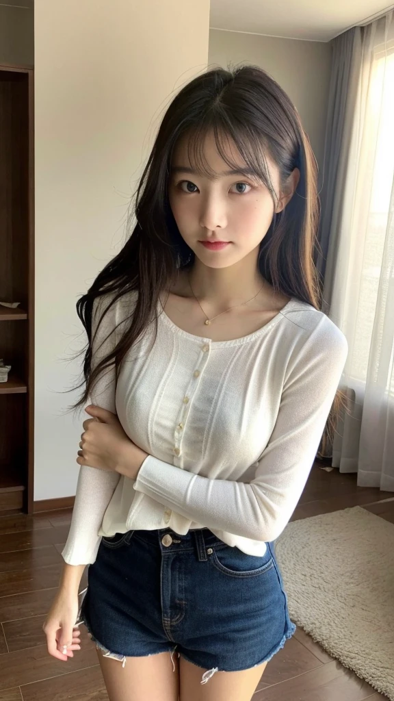Standing in a room、Pure girl、Pretty beauty、