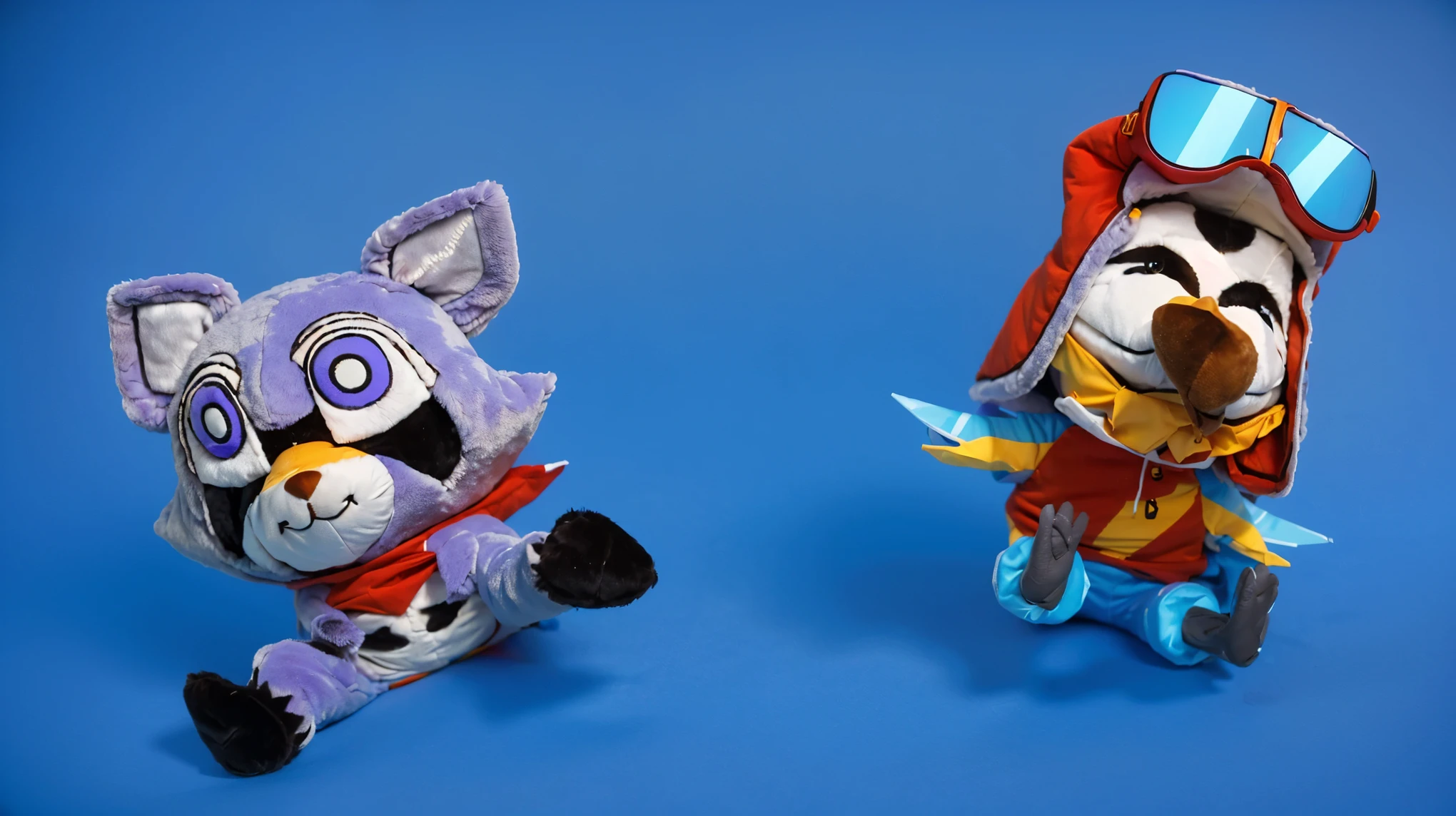 plush toy plush toy plush toy plush toy plush toy This image features a cute boy playfully dressed in a raccoon costume. They are wearing a lavender hood with white and purple ears, accented with an orange scarf. The costume includes a face painted with whiskers and a small nose to mimic a cat's features. They are also wearing gloves designed to look like cat paws, showing off a raised paw towards the camera. The costume is complete with a round, plush body suit, and the person is smiling warmly, enhancing the playful, fun character of the outfit. The purple background complements the costume, creating a vibrant and engaging scene. (glossy plastic texture with multiple big light probe refractions), perfect cgi, smooth silhouette, high intensity refraction, (super glossy plastic material), most beautiful vfx, , realistic, 4k, high resolution, rim light, smooth 3d model, multiple light sources, rim light, sharp post effects render,, realistic, 4k, high resolution, rim light detailed digital art, reflective, best quality, 4k, masterpiece:1.2, ultra-detailed, realistic, vivid colors, The image of the highest quality, ensuring every detail showcased perfectly. It in 4k resolution, allowing viewers to immerse themselves in the richness of the colors and intricate details. The realistic rendering. under the spotlight, reflecting, high-resolution image, realistic rendering