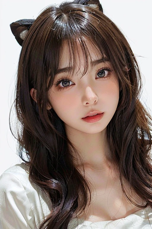/imagine: Digital illustration of a young woman in her twenties。((face:
丸face、Thick eyebrows、健康的なface立ち
大きな目と高い頬骨
目:
Brown eyes、Sparkling eyes and star-like highlights:
Hair color is light brown:
Healthy tan skin look:
明るく元気な笑face))。Simple white background、Highlight her features。The style is photorealistic、The texture of the skin and the fine details of the hair are depicted with great detail.。The image is in portrait format、Composition suitable for SNS profile picture。