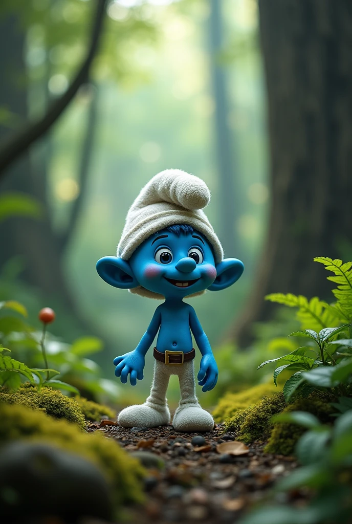 Smurf with thin body and 4 feet hight