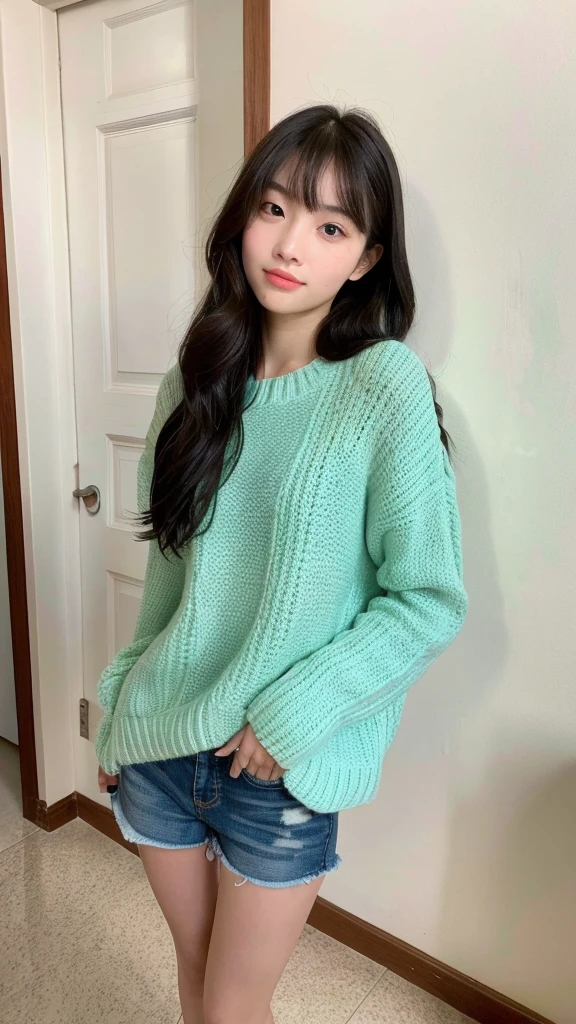 Standing in a room、Pure girl、Pretty beauty、