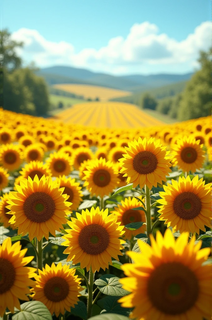 field of sunflowers