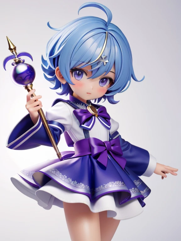 Magical giel、Primary school students、Young girl、、height: 130cm、Short Hair、Shortcuts、boyish、Circlet on forehead、Character portrait、spats、hot pants、Magical Girl Costume、Magic wand
