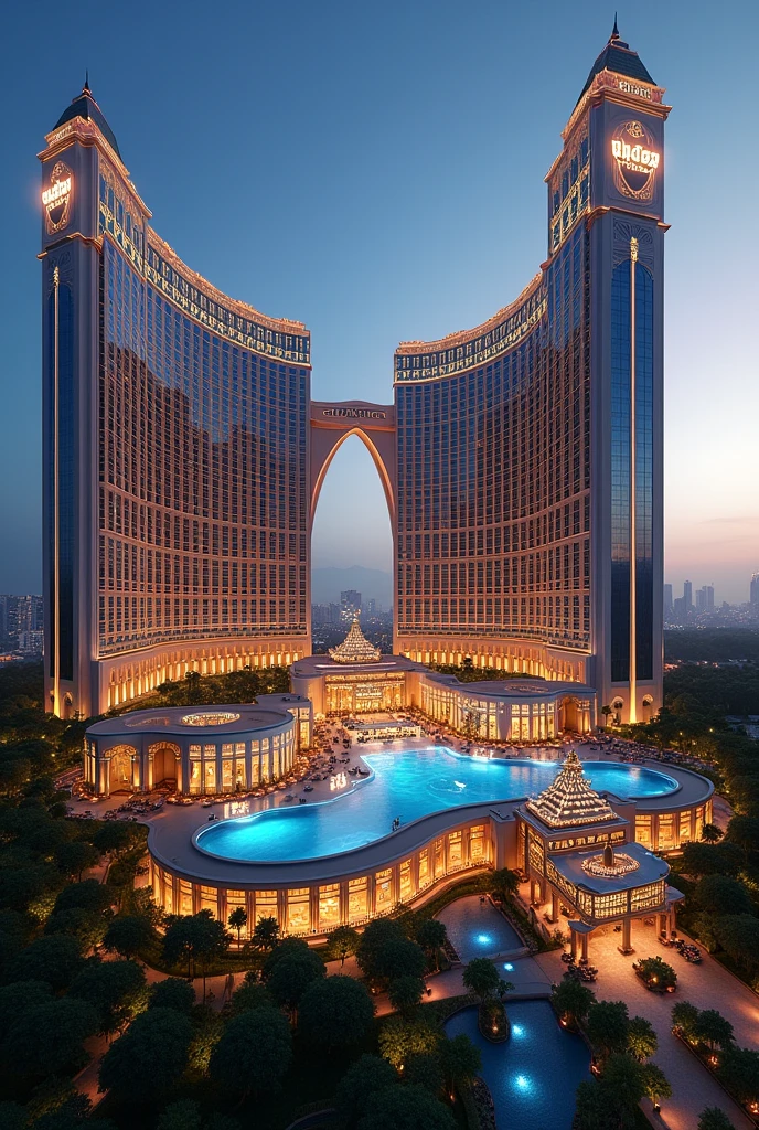 Okada Manila is a casino resort and hotel complex located on the Entertainment City gaming strip in Parañaque, Metro Manila, Philippines