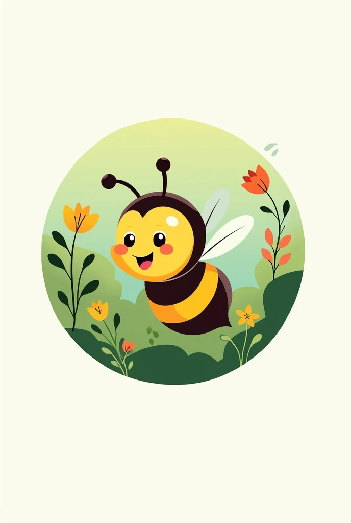 Logo for a bee association and eco-explorer cafe for children, youth and women