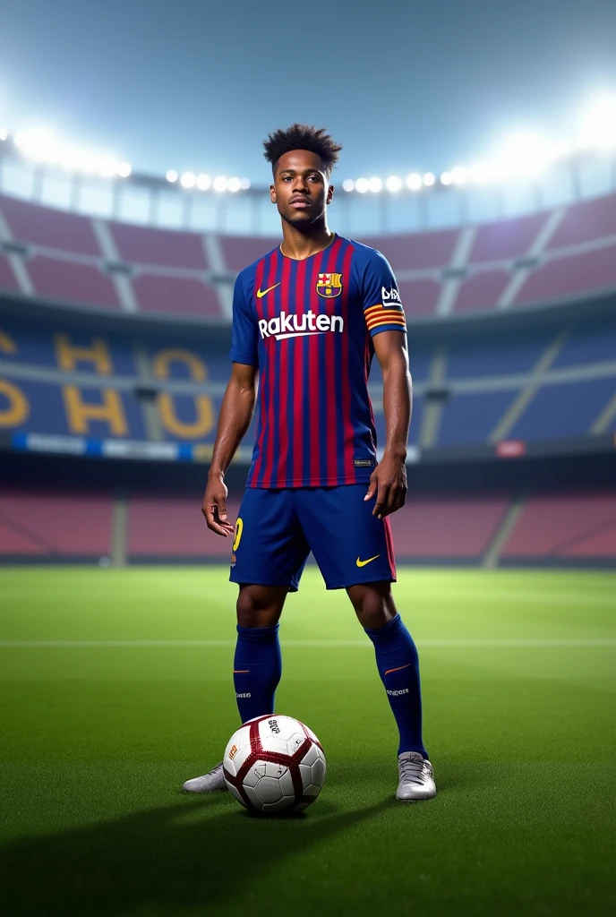 A presentation image of Nico Williams at Barcelona