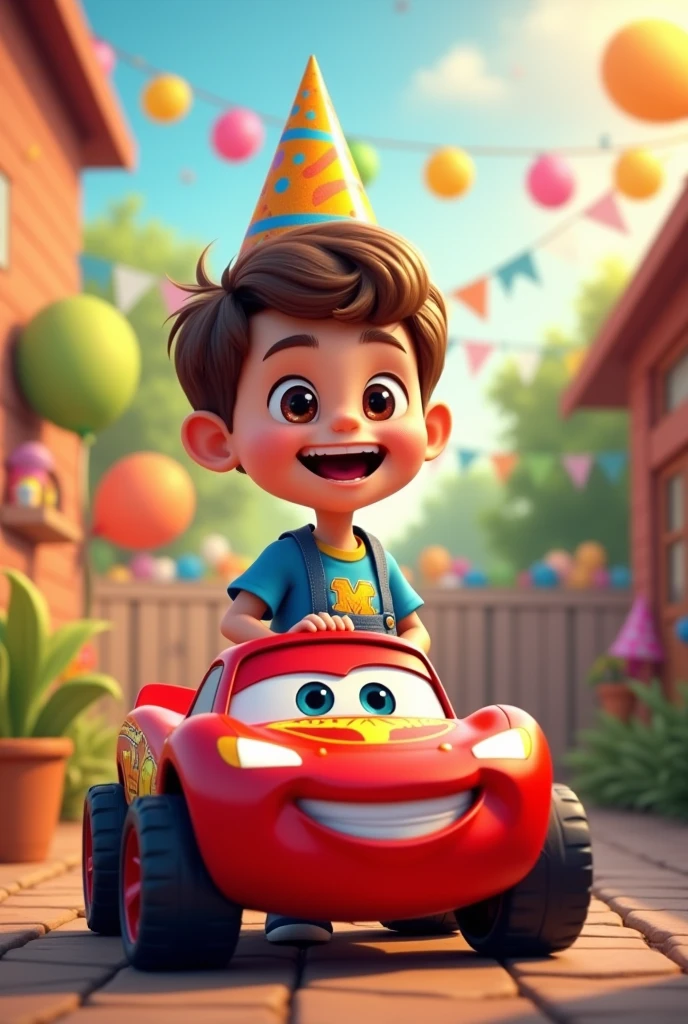 Birthday boy car theme