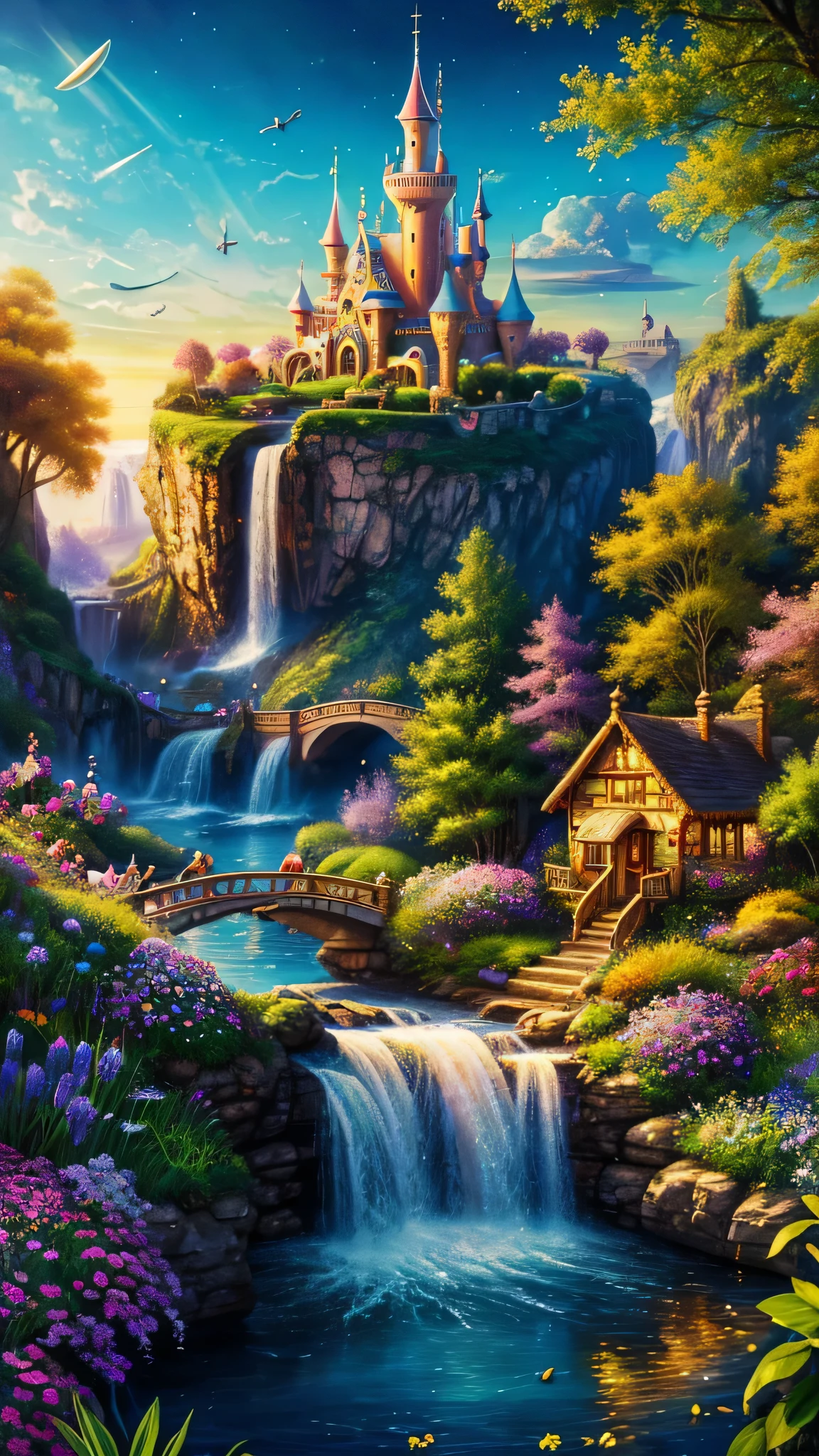 High resolution, masterpiece, best quality, detailed,,not of this world, dreamland, fairyland, Lock, unrealistic, exaggerated, bright colors, athemberaubend, shocking, Nice, elegant, enchanted