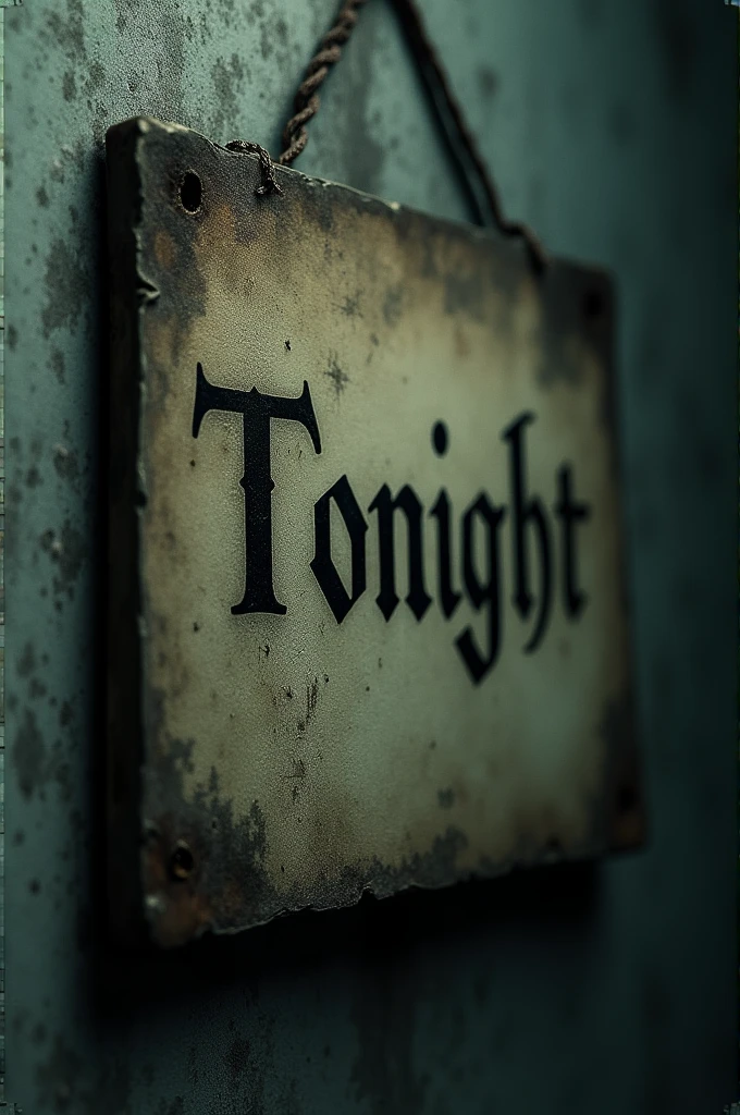 Old Calendar: A close-up of a dusty, old calendar hanging on the wall, with the date suddenly changing to "Tonight" in bold, ominous letters.