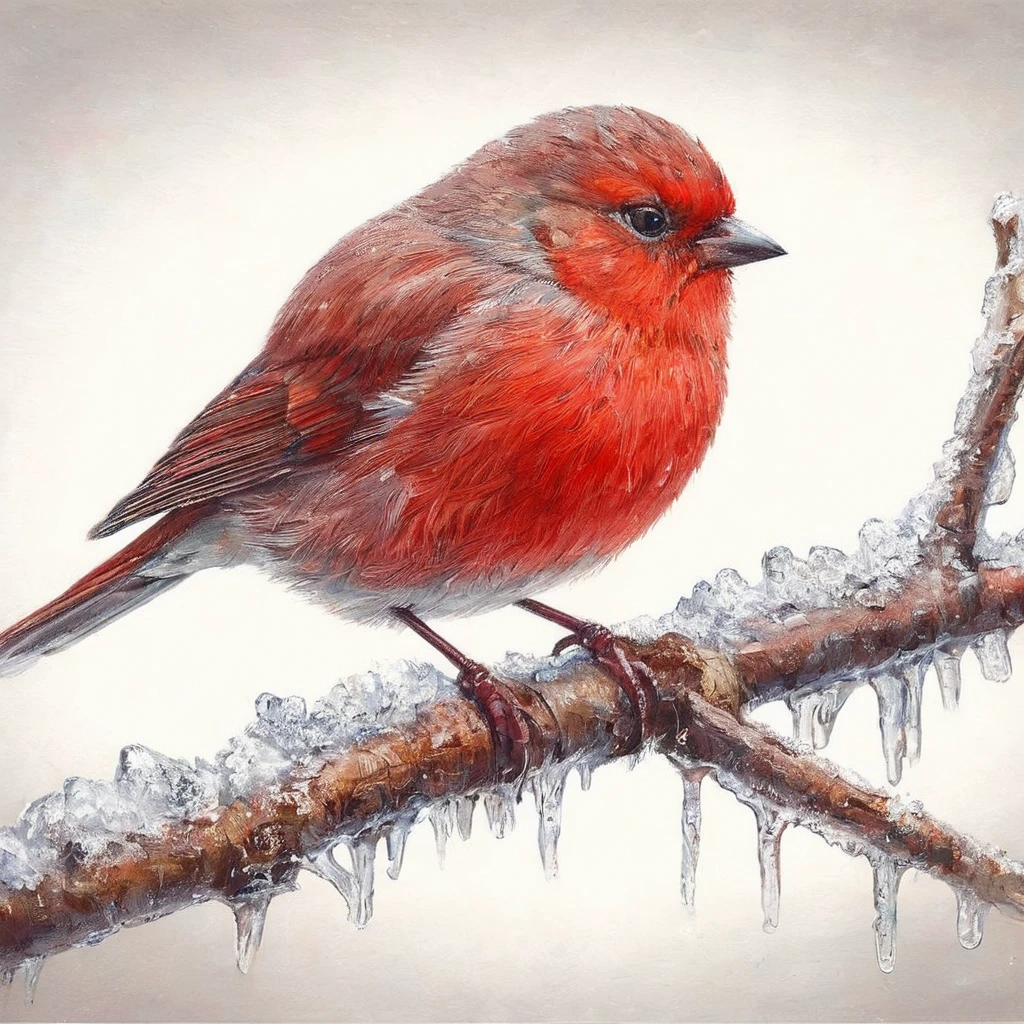 Help the freezing red bird