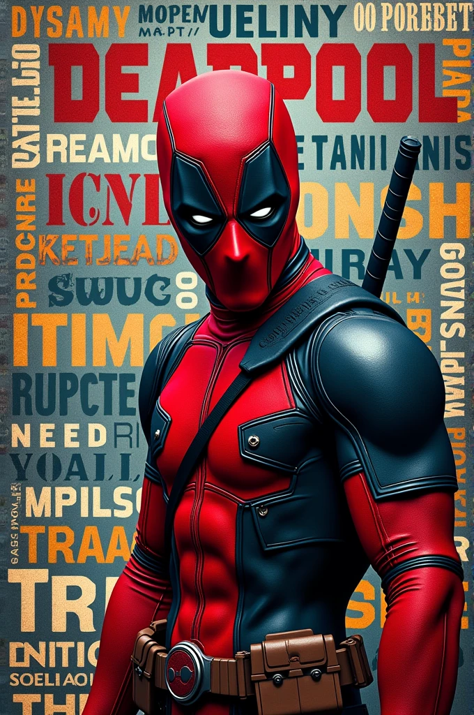 Design me word pool pic like Deadpool