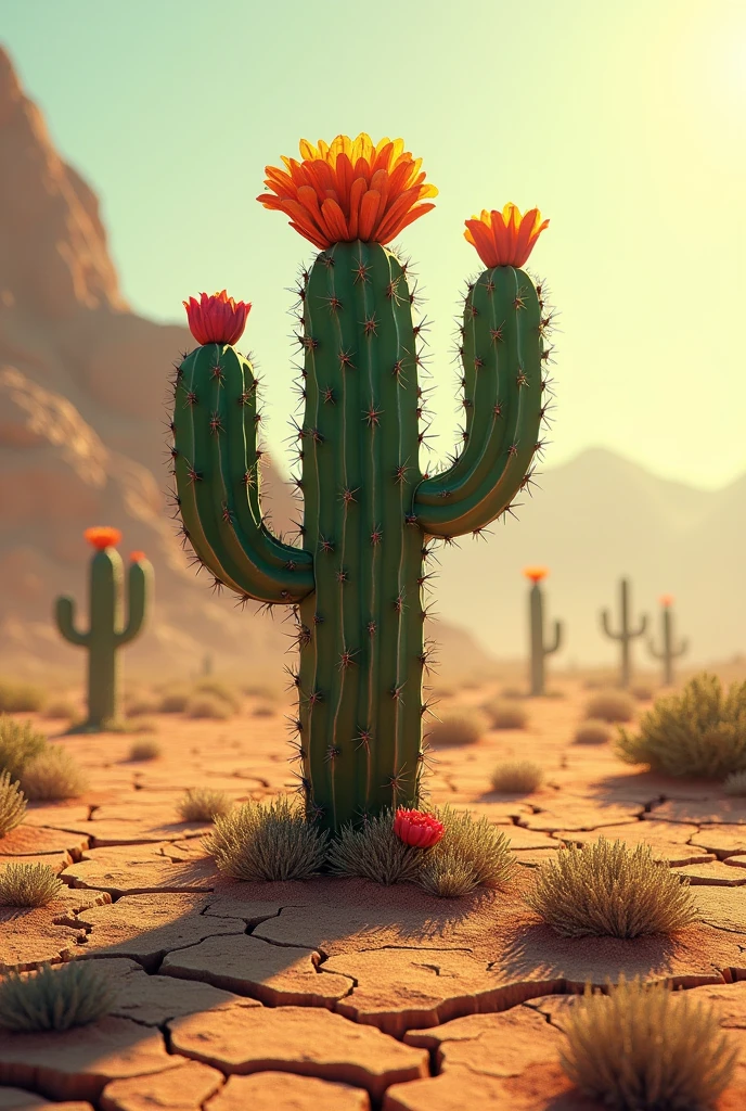 Cactus in drought
