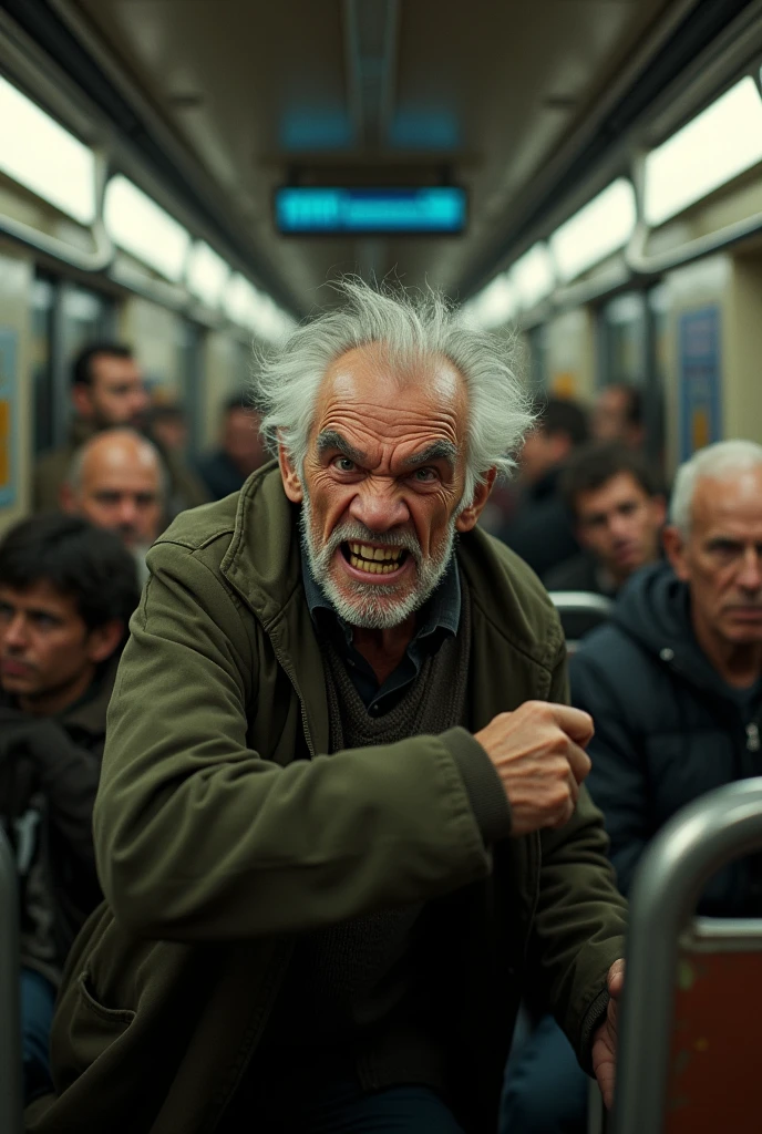 【DQN】Annoying old man getting really angry on the train(Please read the description)