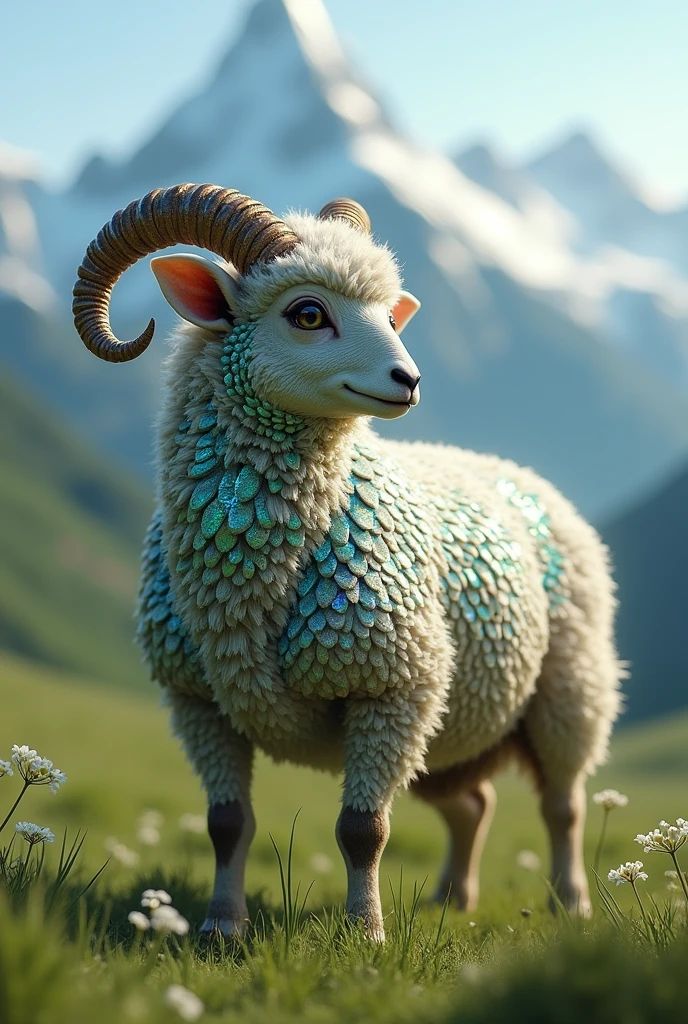 sheep with scales