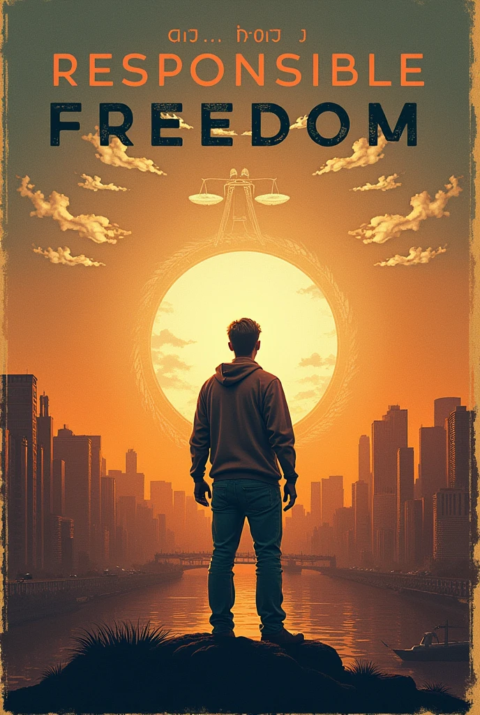 A poster about encouraging people not to abuse their own freedom 
