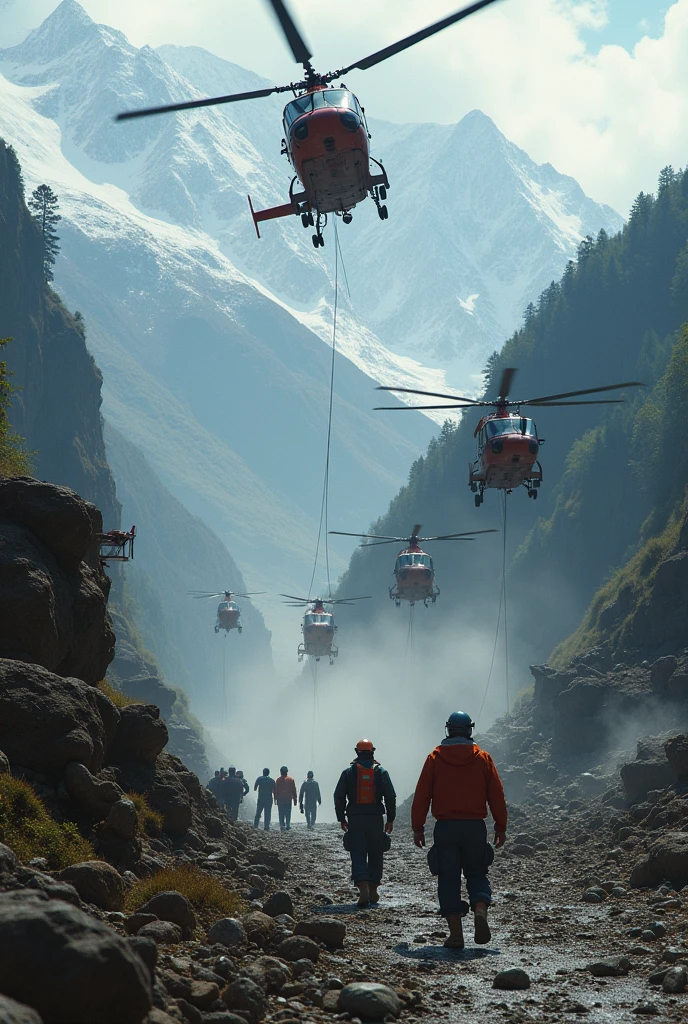 Photos of airlifting operations, rescue missions Of Kedarnath