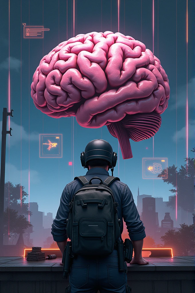 Brain playing pubg 