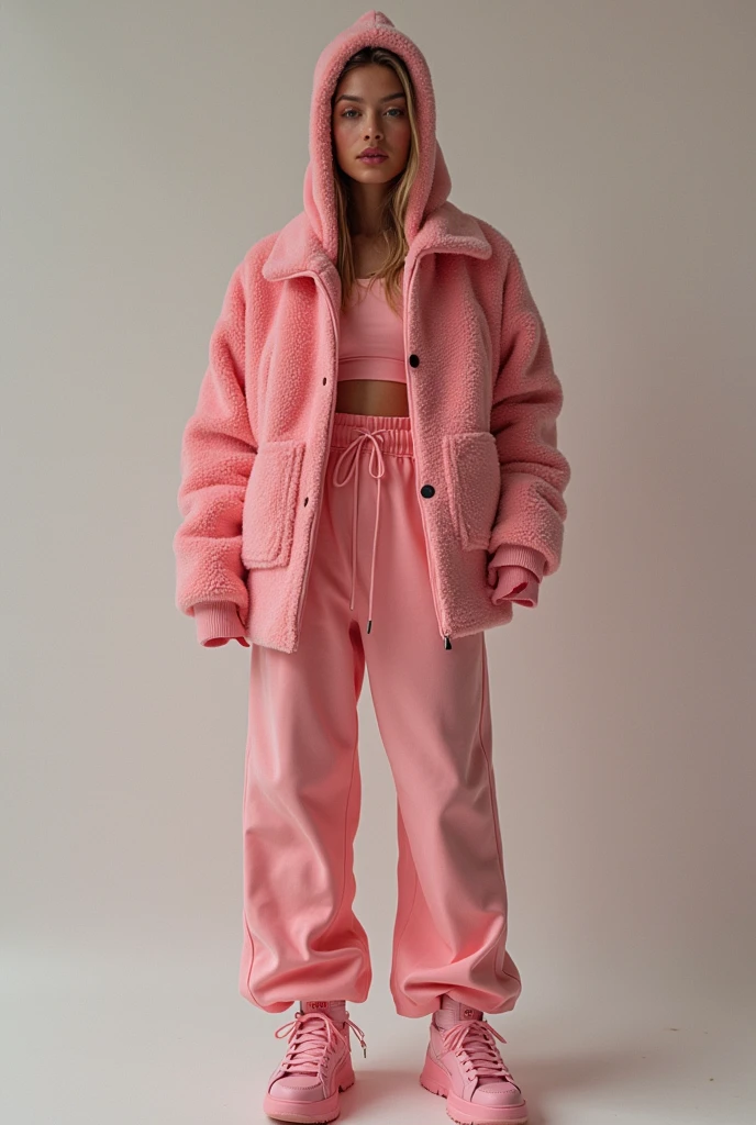 Fashion photography: fashionista, neo-athleisure, like radiating Kawaii charm, inspired by the styles of Paul Chabas x Optimus Prime, ultra-realism, photorealism