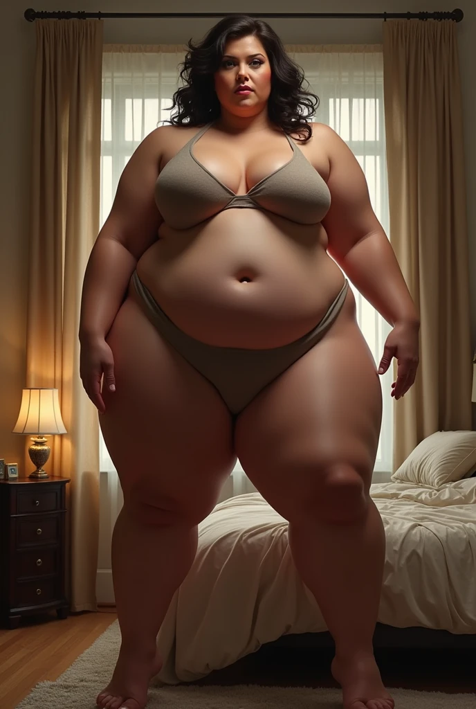 tiger woman,big breasts、big butt、bed room ,araffe woman in a sexy costume posing for a picture, thicc, thick body, thicc build, thick thigs, large thighs, hyperrealistic full figure, exaggeratedly large physique, massive legs towering over you, thick, beautiful thick female, powerful and huge, thick legs, thick thighs, wide hips, oppai proportions, pawg