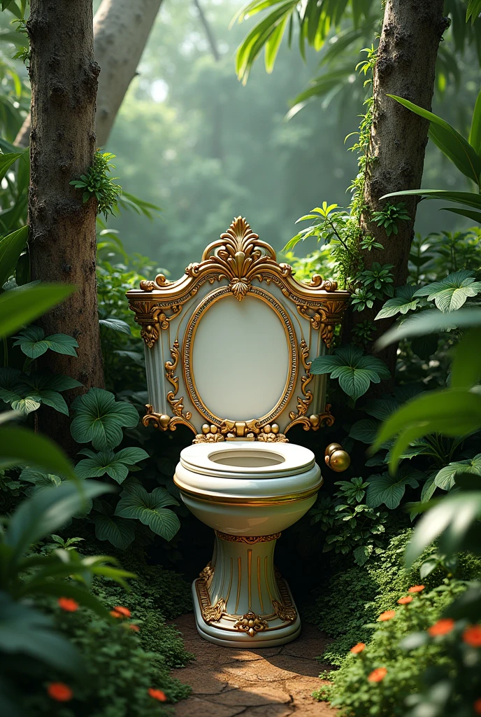 Beautiful toilet in the jungle 