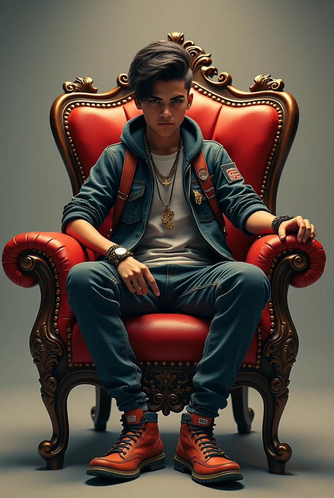 Free fire street boy bundle on expensive chair