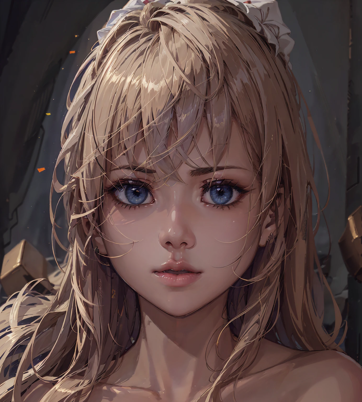 8K, Best Quality, 1girl, (skindentation), Night, (Dark), Clear Background Indoors, (People), Beautiful Bangs, Gorgeous,, (Clothing and Uniform:1.3),Soft Lighting, Attractive, Dark Room, (Mouth Closed:1.2, Beautiful Eyes, Detailed Eyes, Detailed Iris, Beautiful Lips, Beautiful Nose, Beautiful Face),(Primary Colors:1.5)