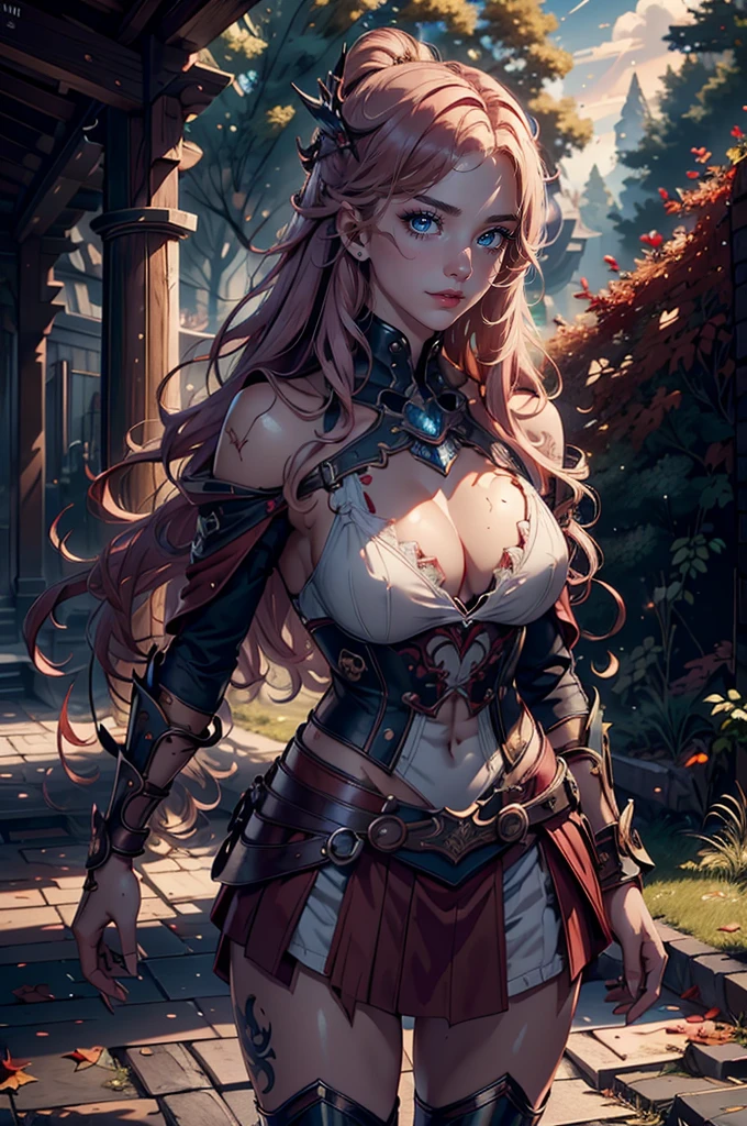 (masterpiece, best quality:1.4), (on the street), (full body), (face focus), (1girl:1), solo, (european youth:1), 1girl, manon, sf6, off shoulder, (light pink hair), hyperrealistic, high detailed skin, dslr, soft lighting, high quality, highly detailed face, highly detailed eyes, highly detailed skin, skin pores, subsurface scattering, medium breast, full face blush, highly detailed face, full lips, detailed background, depth of field, volumetric lighting, sharp focus, absurdres, realistic proportions, good anatomy, (realistic, hyperrealistic:1.4), 16k hdr,Medivial period, battle field, Sexy muscular russian woman warrior, wearing a unique styled dress and skirt, six pack abs, small sized and ass, pirate ship captain, wearing pirate outfit, moonlight, tattoo on her arms, her body wet due to rain, big swords in her hand covered in blood, fire, swords, blood, rain, 8k, hyper realistic, ultra HD,Asgard,valkyrie,Lady Knight,anatomical correct,epic fantasy digital art,Masterpiece artwork,8k,high definition resolution,detailed drawing,Quality Superior,, Epic composition, muscular body, tattoo on the muscular abdômen,extremely beautiful red riding hood, subtle makeup, golden hour, photorealistic, high contrast, 8k HD, detailed, hyper-detailed, realistic skin texture, covered with red hood, large breast, best quality, ultra high res, raw photo, dramatic lighting, unreal engine, diffuse glow, intricate red hood, outdoor, realistic detailed dark forest, falling leaves, breeze, holding light saber