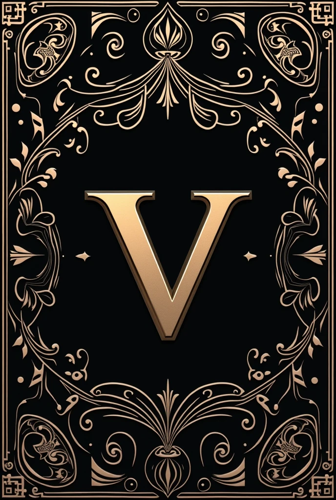 I wanted a logo with the name GrowV with several details in the background of the photo., black details I want more of a classic background