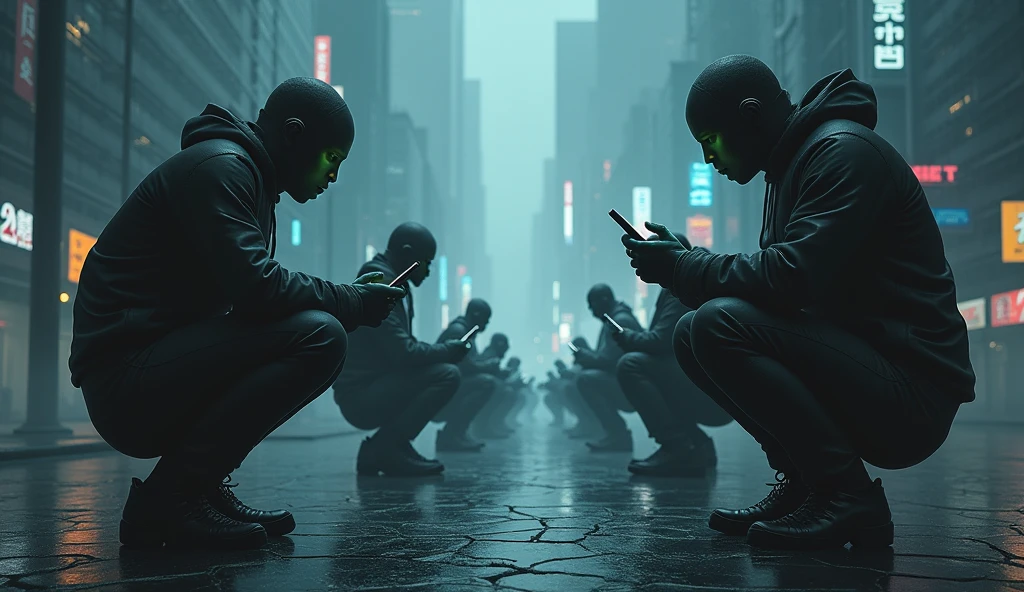 A world where humans are slaves of cell phones