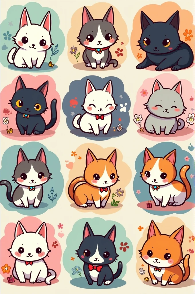 there are pictures of cat and cat face together, chibi, junko enoshima from danganronpa, very very high quality pictures, real chibi bunny girl, high quality photos, cute fumo chibi plush imp, gary baseman, neko, cutest kawaii stickers ever, cute- tiny!! chibis!!! catgirl, by Taro Okamoto, :3