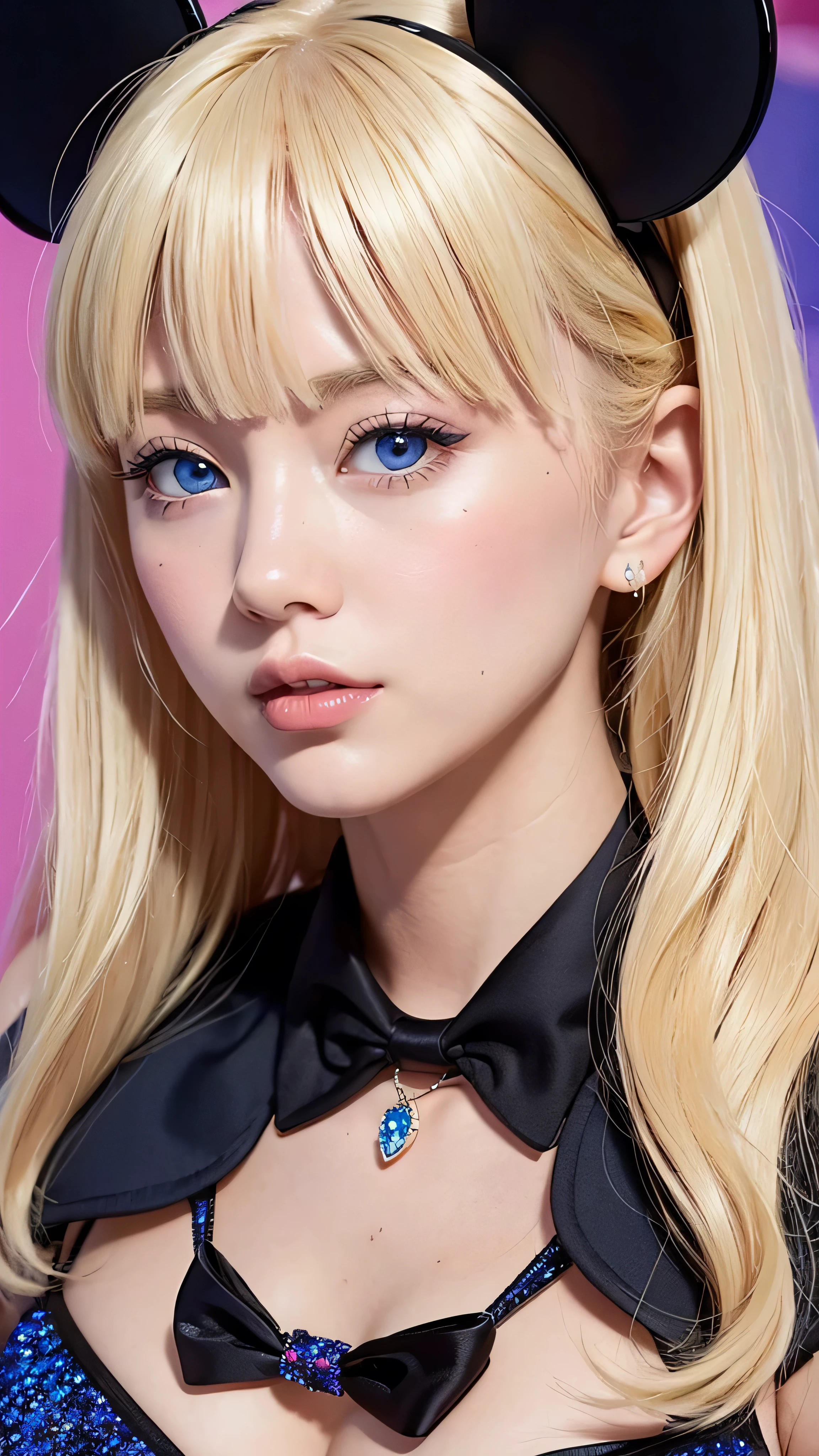 Busy Disney World、firework、Blonde、Big Tits、Blue eyes、High nose、Minnie Mouse、The most erotic sexual climax
