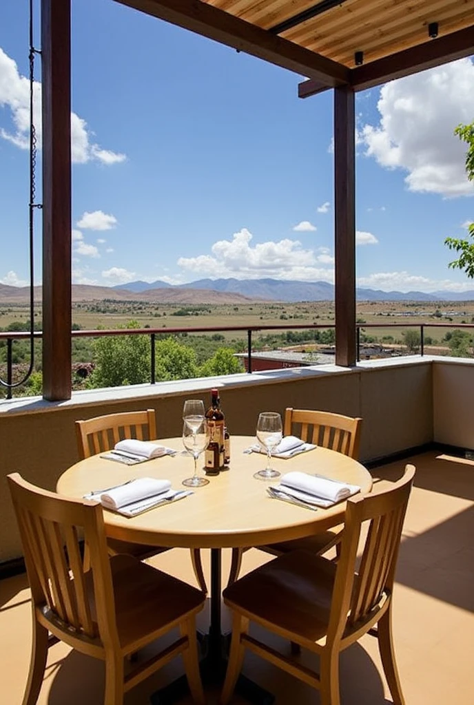 DON JULIO TRADITION PICANTERIA RESTAURANT FONDO GUINDA WITH LANDSCAPES OF AREQUIPA