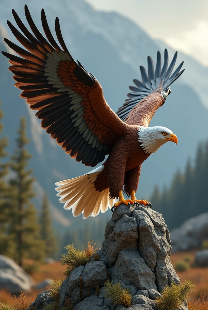 Make a structural base out of PVC pipe for an eagle model with open wings