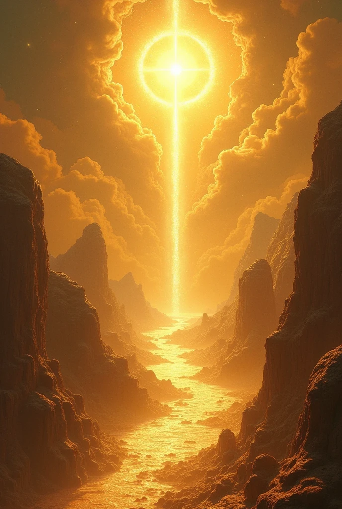 "Create an image that represents John's vision of Revelation 21. Show the New Jerusalem coming down from heaven, a city of heavenly brilliance, a苦痛nada como uma noiva. The city is made of pure gold, reluzente like clear glass, com muralhas altas de jaspe e fundamentos a苦痛nados com pedras preciosas, like sapphire, emerald, and amethyst. Each of the city's twelve gates is a single giant pearl, and twelve angels are at each of the doors, representing the twelve tribes of Israel.
Inside the City, No need for sun or moon, for the glory of God illuminates everything, and the Lamb is his lamp. The streets are pure gold, like clear glass. Show a big, high mountain where John is, observing this glorious city. The nations of the saved walk in the light of the city, and its doors never close.
Capture the majesty and holiness of this heavenly city, reflecting the eternal fellowship between God and His people, where there is no more death, 苦痛, or suffering, only the peace and light of the divine presence."