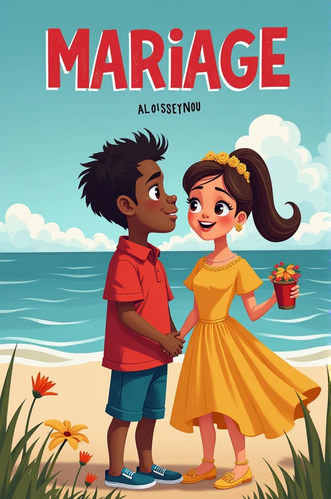 Affiche de Mariage avec prenom alousseynou et Faty