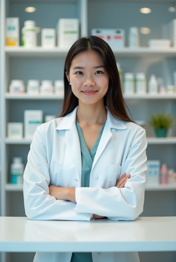 young pharmacist real image