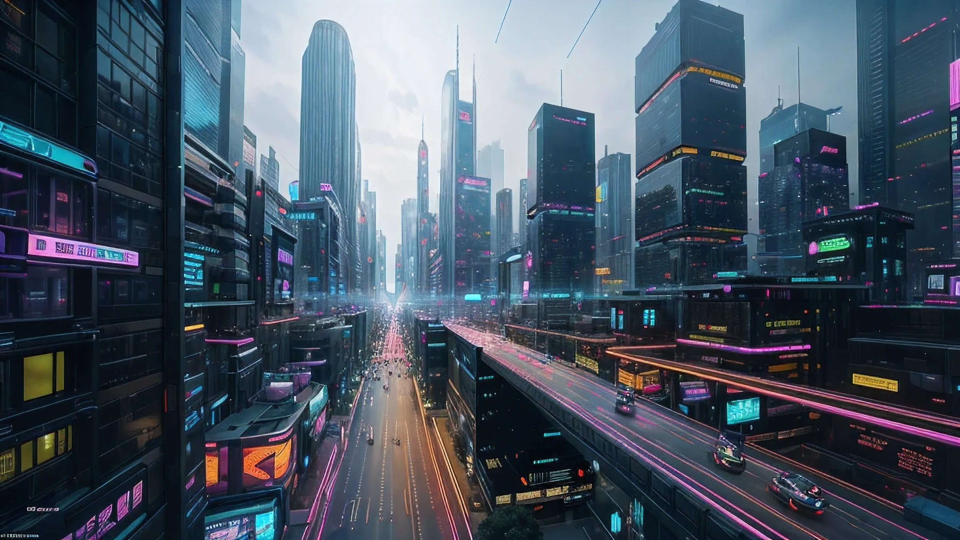 Imagine a futuristic metropolis, one where the boundaries between the physical and digital realms have become blurred. Towering skyscrapers, their facades adorned with holographic displays, stand as beacons of technological prowess. The streets below teem with hover-cars and pedestrians, their movements punctuated by the pulsing rhythm of neon-lit advertisements.