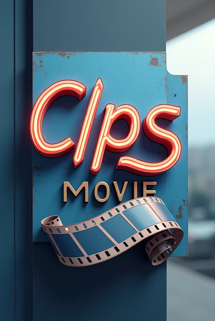 Logo with the word Clips Movie