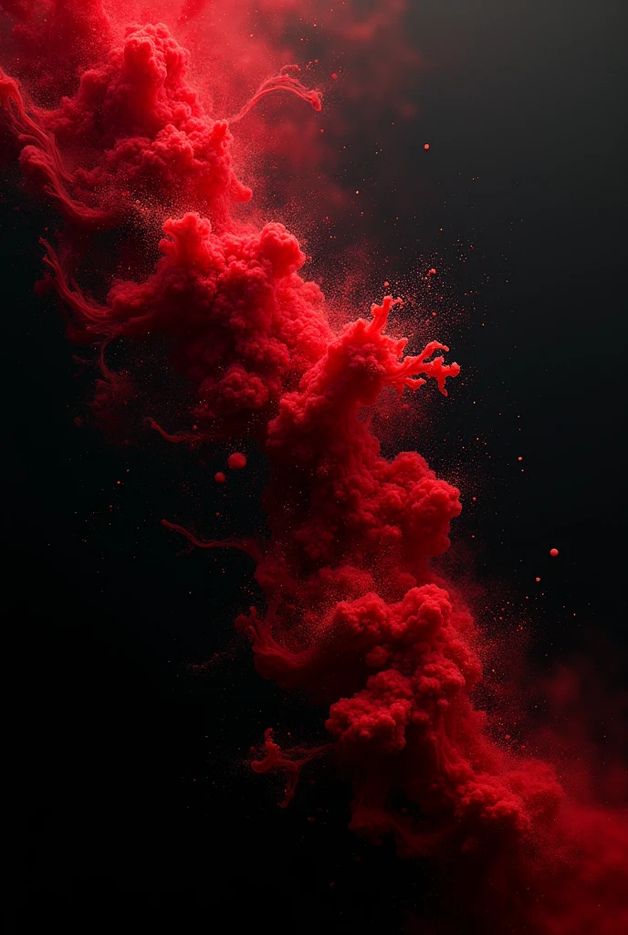 Black background fusion with red