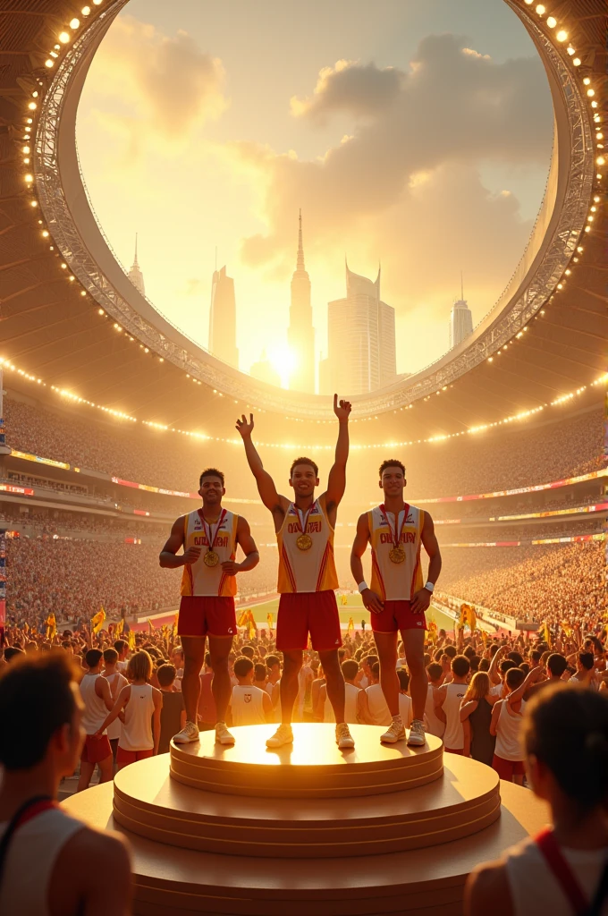 Gold middle Olympic Bangkok